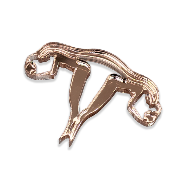 Mirrored Pink Pendant Only – Your Chain, Your Choice