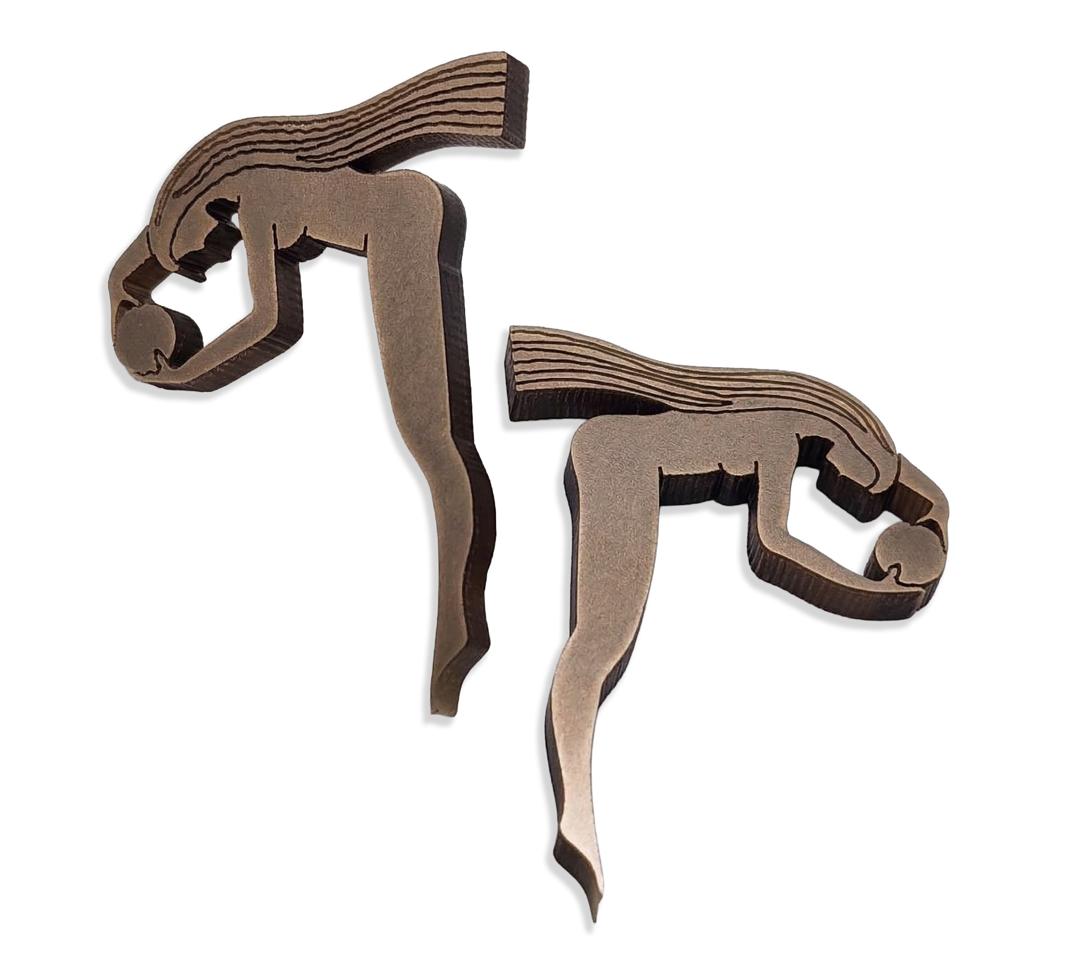 SHE Acrylic Earrings – Laser Cut Mirrored & Matte Statement Earrings
